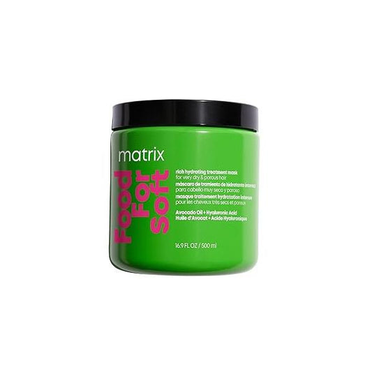 MATRIX Food For Soft Rich Hydrating Mask - Dry & Brittle Hair, Adds Shine Softness, With Avocado Oil Hyaluronic Acid, Replenishes Moisture