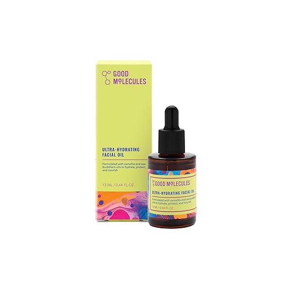 Good Molecules Ultra-Hydrating Facial Oil - Face Moisturizer with Nourishing Sea Buckthorn and Camellia Oils Hydrating Skin Care for