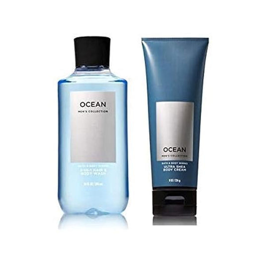 Bath & Body Works Men's Collection Ultra Shea Cream 2 in 1 Hair and Wash OCEAN.