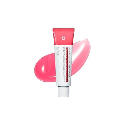 PDRN Collagen Jelly Cream, 5,000ppm Salmon DNA PDRN, Niacinamide, Hydrolyzed Collagen, Glow, Hydrating, Firming, Uneven Skin Tone, No artificial color, Korean Care, 50ml, 1.69 fl.oz.