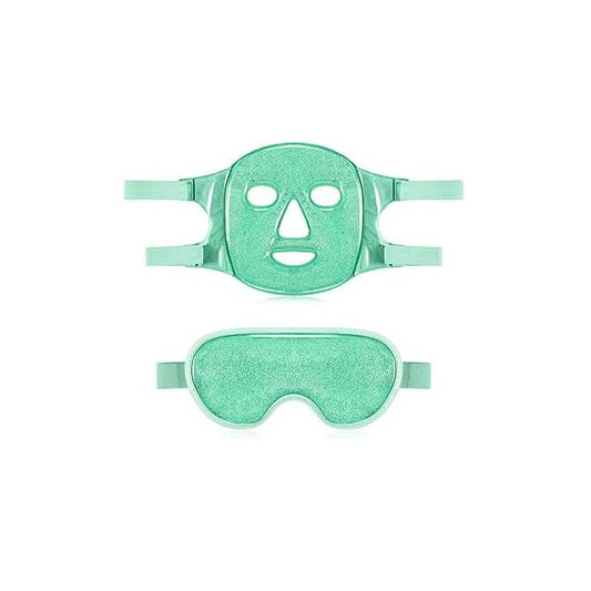 Geyoga Gel Ice Face Eye Mask Cooling Masks for Reducing Puffiness, Dark Circles, Redness, Pain Relief, Migraine, Stress, Hot/Cold Pack Compress with Soft Plush Backing(Pink)