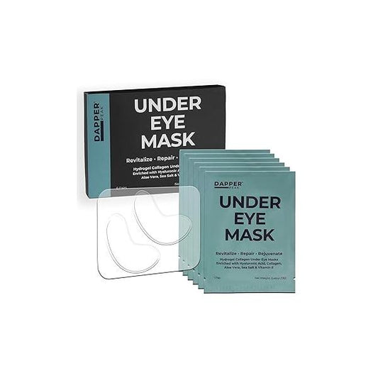 Under Eye Patches - 6 pairs| Hydrating Hydrogel Mask/ Collagen Patches, Hydrolyzed Marine Collagen, Vitamin E, Hyaluronic Acid, Remove Bags, Aloe, Skin Firming, Fragrance Free, Pack