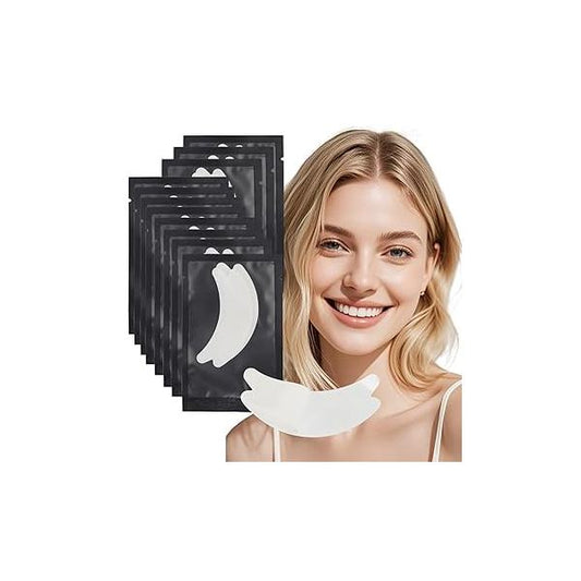 50 Pair Butterfly Under Eye Gel Pads Hydrogel Patches For Eyelash Extension, Lint Free Mask Lash Extension Supplies (Black)