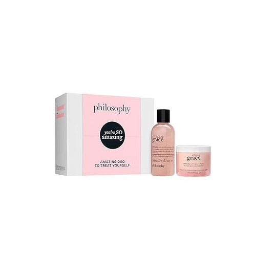 philosophy you're so amazing gift set - 2-pc. grace hydrating shower gel (6oz) & whipped body crème (4oz) moisturizing bath duo for women