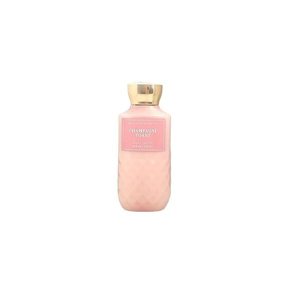 Bath and Body Works Champagne Toast Lotion 8 Ounce Full Size Pink Diamond Plate Look Bottle