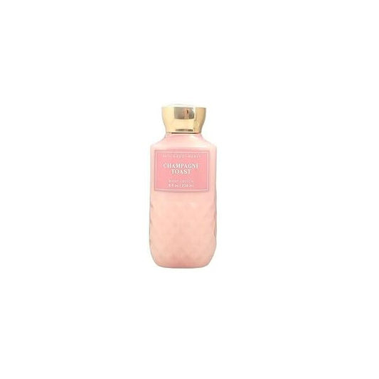 Bath and Body Works Champagne Toast Lotion 8 Ounce Full Size Pink Diamond Plate Look Bottle