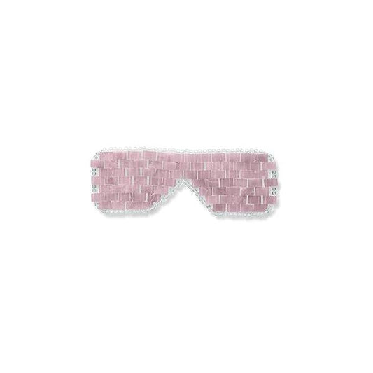 Alana Mitchell Rose Quartz Stone Eye Mask - Weighted to Eliminate Wrinkles, Puffiness, & Irritation Headache and Migraine Relief - 100% for Hot Cold Anti Aging Therapy