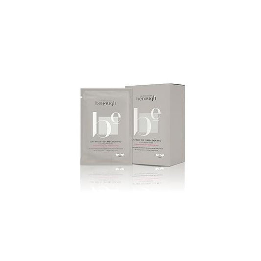 [Dark Circles & Puffy Eyes Treatment Korean Sheet Mask] Lint-Free Eye Perfection Pro Cooling Patches 20 Pack - Hydrogel Under Pads, Hyaluronic Acid, Caffeine, Eyelash Extension Application