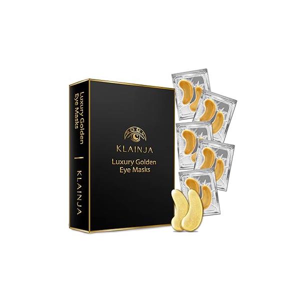 Under Eye Patches (25 Pairs) - Skin Care Beauty Mask Gift for Men Women Luxury Golden Masks Travel Essential Set