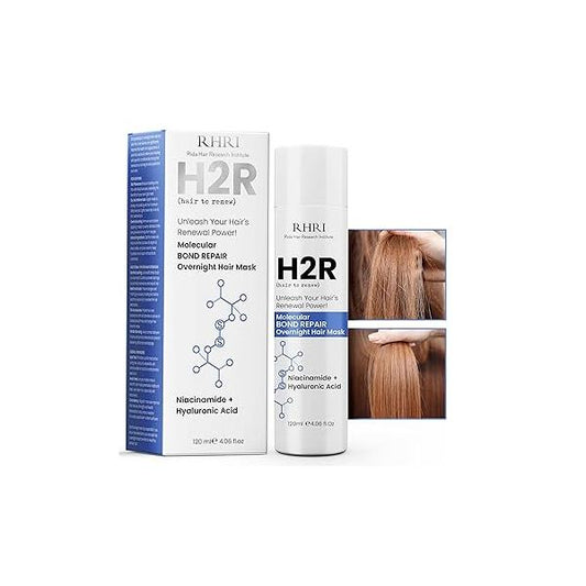 Advanced Molecular Bond Repair Overnight Hair Mask | Hydrating Treatment for Dry, Damaged Strengthens All Types Professional Care Curly and Breakage Smooth Results