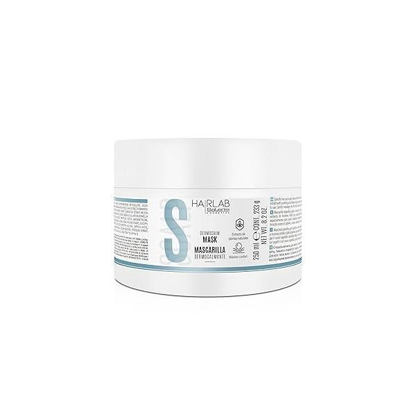 SALERM - Soothing Hair Mask Dermocalm Lab 250 ml with Witch Hazel, Rosemary, Mint, and Thyme Gentle Cleansing Soothes Balances Sensitive Scalp Paraben-Free