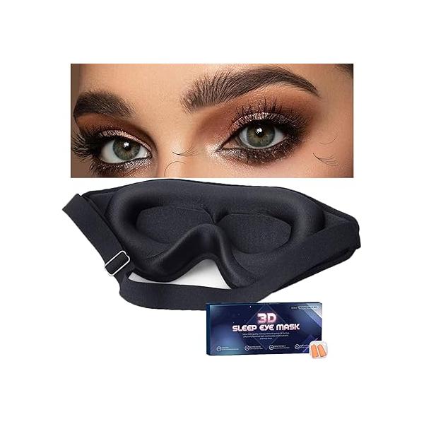 Eye Mask for Lash Extensions, Sleep Zero Pressure 3D Contoured Extension