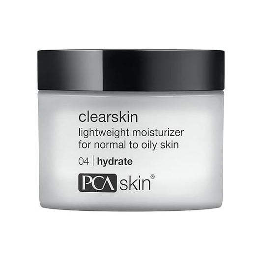 PCA SKIN Clearskin Lightweight Face Moisturizer for Oily Skin, Daily Hydrating Facial Oily, Acne-Prone, and Sensitive Quick Absorbing, Reduces Discolorations, 1.7 oz Jar