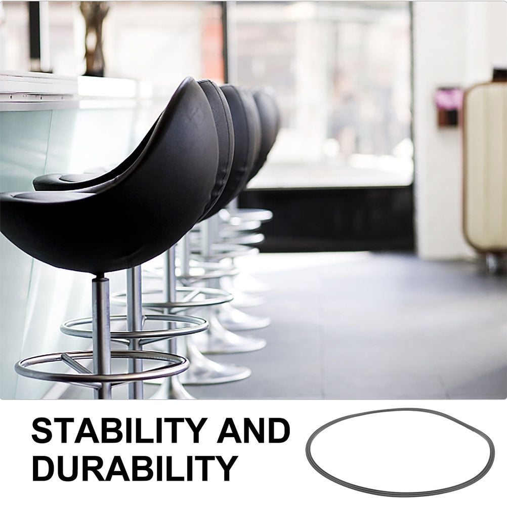 WEUVEB 3Pcs Round Barstool Base Ring Pads Non Slip Rubber Floor Protectors for General Users