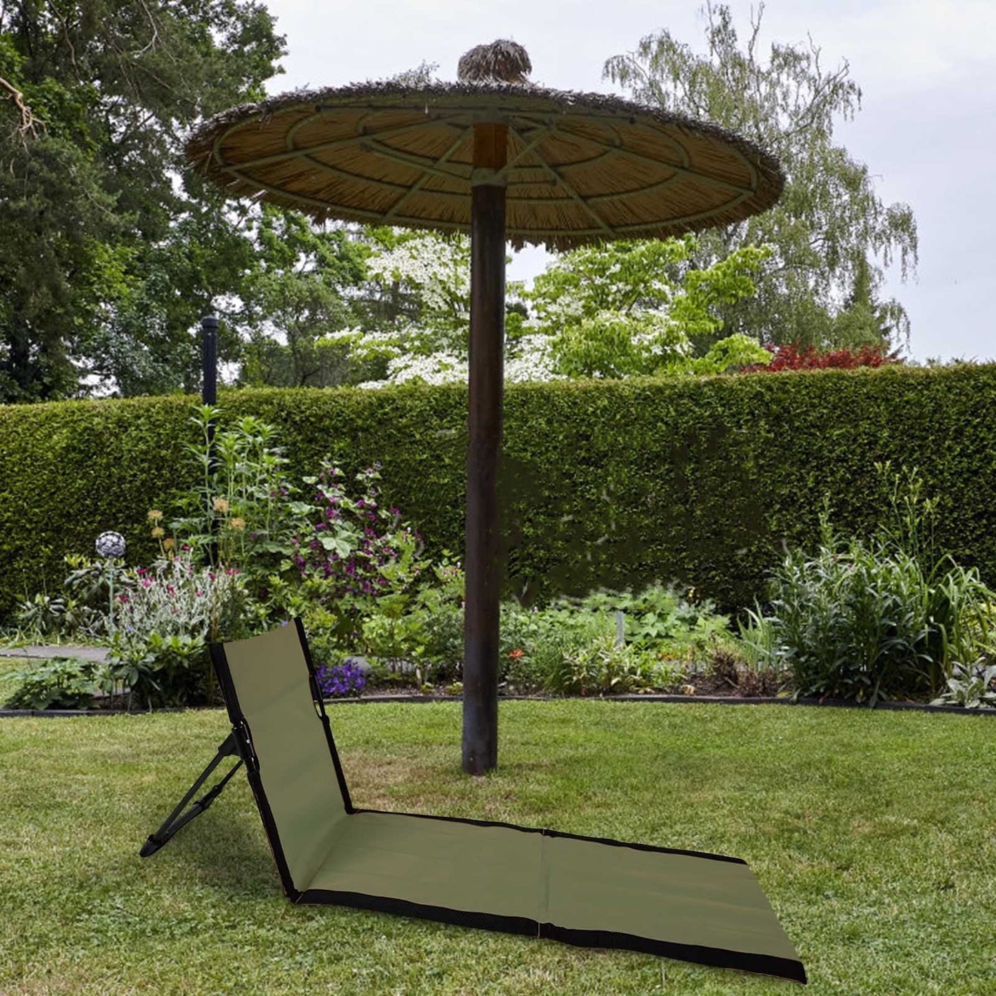 Foldable Camping Chair with Ergonomic Support, Breathable Lightweight for Beach Picnic Travel