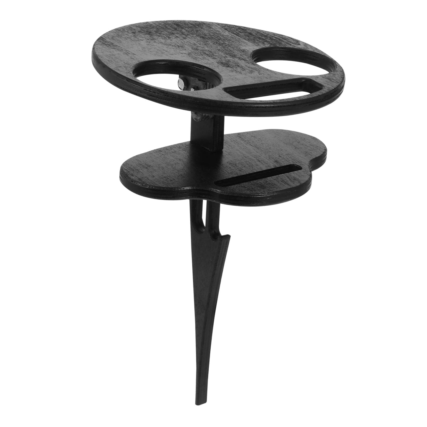 SWETRACE Outdoor Table Black Wooden Plastic 1Pc 11.8x7.9x7.9in