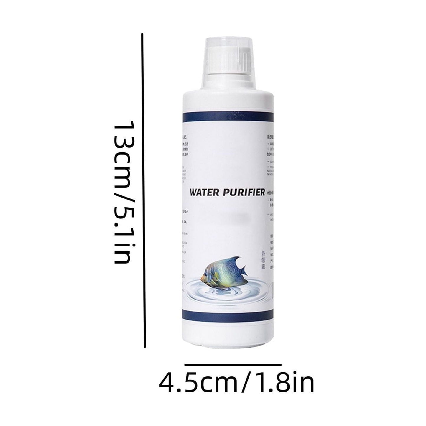 Aquarium Water Purifier Solution | Water Clarifying Cleaning Agent Flocculant | pH Balance Treatment | Natural Safe for Fish & Plants | Long-Lasting | 150ml Bottle