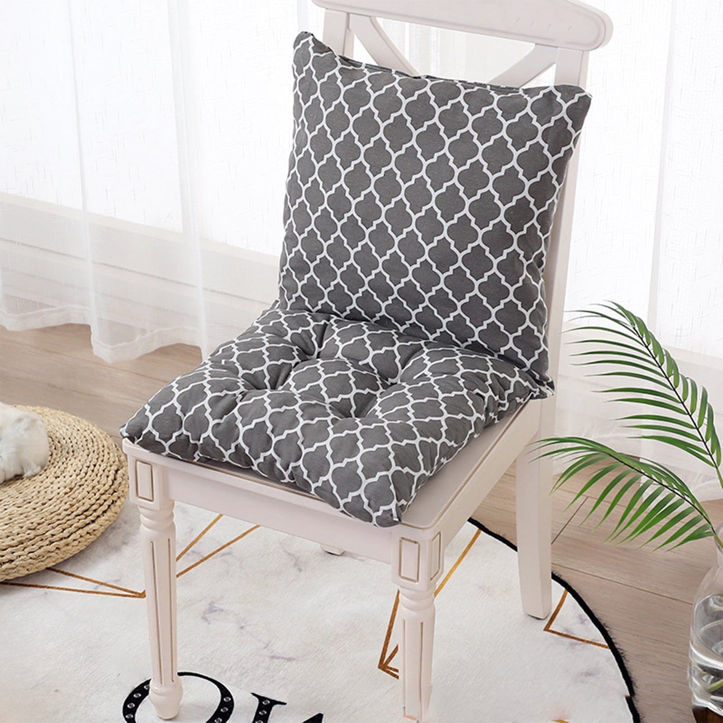 sruoe High Back Chair Cushions, Patio Chair Back Cushion, Chair Cushions, Seat Cushions Back Pad, Indoor Outdoor Chaise Lounge Back Pads for Home, Office Cushion, Cotton