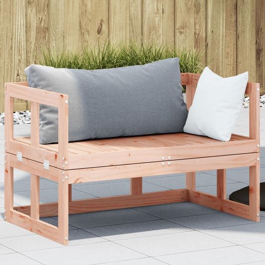 vidaXL Garden Sofa Bench Natural wood Solid Douglas wood Extendable